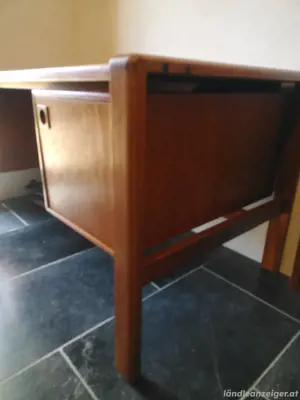 Vintage Teak Schreibtisch H.P. Hansen Bild 2