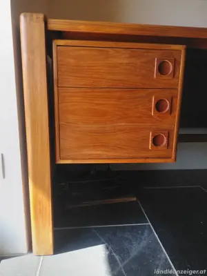 Vintage Teak Schreibtisch H.P. Hansen Bild 5