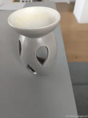 Duftlampe grau
