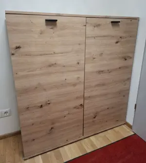 Schuhschrank   Schrank in Artisan Eiche, 2 Türen, viele Fächer Bild 2
