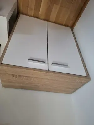 Kompakte Kommode   Schrank mit Einlegefach, 2 Türen, 60 cm breit