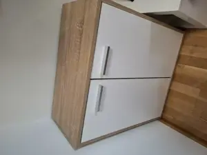 Kompakte Kommode   Schrank mit Einlegefach, 2 Türen, 60 cm breit