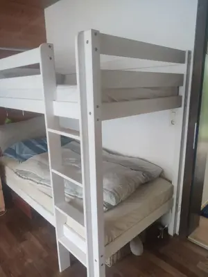 Stockbett weiss 90x200 Bild 4