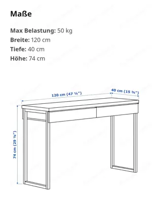 Schreibtisch   Sideboard  Bild 7