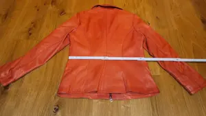 Damen-Lederjacke, Farbe Orange, Größe 42 Bild 8