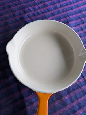 LE CREUSET 16 Französische Vintage-Bratpfanne aus emailliertem Gusseisen Bild 4