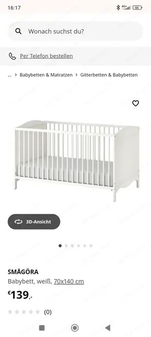 Gitterbett von Ikea
