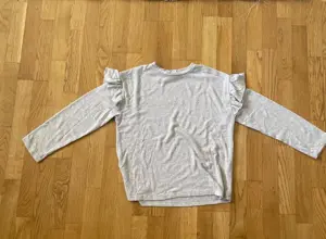 langärmliches T-Shirt grau-beige