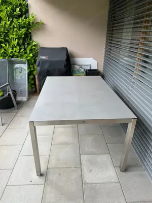 Eko Edelstahl Gartentisch Bild 2
