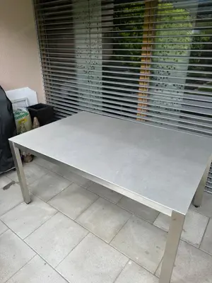 Eko Edelstahl Gartentisch Bild 3