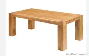 Esstisch mit Verlängerungen u. 4 Stühle
