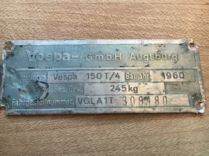 Vespa Motor 150 T4 Augsburg GS VGL A1M Bild 5