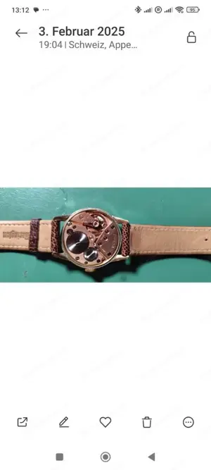 OMEGA Herrenuhr Swiss Made - Handaufzug - 80 Micro - Handaufzug Bild 2