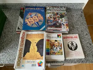 Spielemagazine: Spielbox, Fairplay, Pöppel-Revue, ...