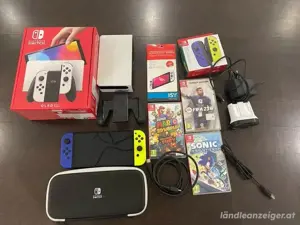 Nintendo switch OLED mit videospiel 