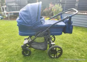 Kinderwagen Buggy Basson Baby Nordic Lux Navi gesteppt Bild 2