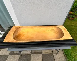 2 stück Holztrog, Teigmolter, Holzmolter, Blumentrog