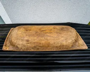 2 stück Holztrog, Teigmolter, Holzmolter, Blumentrog Bild 4