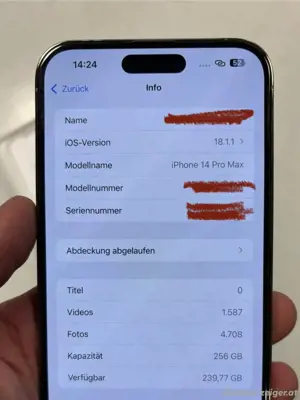 iPhone 14 Pro Max 256GB Gold - sehr guter Zustand Bild 9