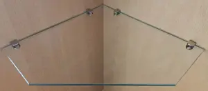 Eckregal aus Glas 4 St.
