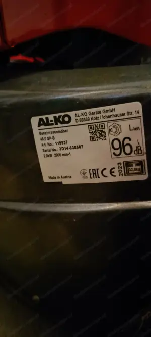Neuwertiger ALKO Rasenmäher Bild 6