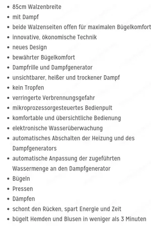 Dampfbügelmaschine neu OVP 
