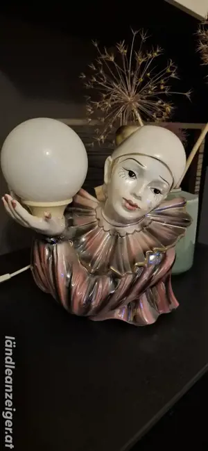 Art Deco Harlekin Lampe