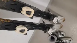 Ski mit Skischuh und Bindung 