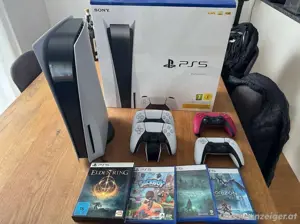 PlayStation 5 mit 1 TB Speicher 4 Controllern+4 Spielen