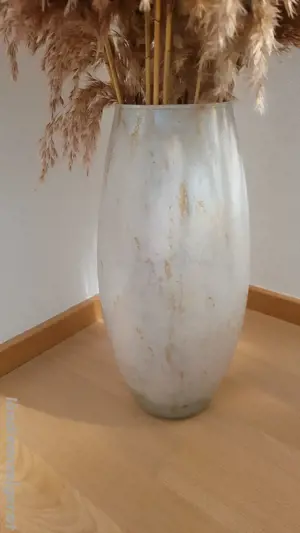 Große Blumenvase mit Pampasgras Bild 2