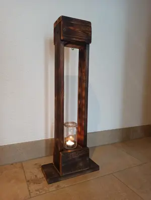 Holz Laterne 