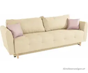 Schlafcouch zum Ausziehen in beige