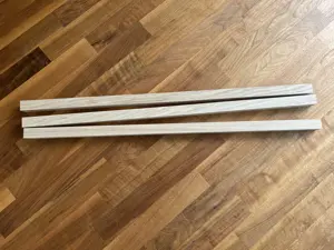 Hochwertige Eichenholzkantel mit 3x3cm und 90cm Länge Bild 3