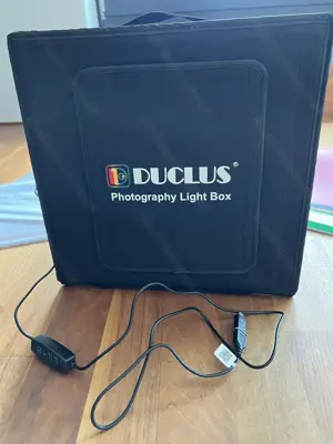 Fotobox 30x30cm, Mini-Fotostudio mit dimmbaren LEDs
