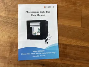 Fotobox 30x30cm, Mini-Fotostudio mit dimmbaren LEDs Bild 5