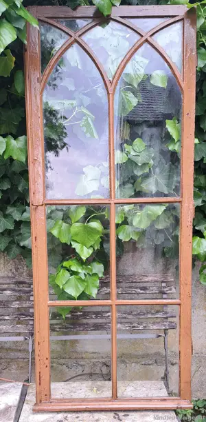 1880 Neugotisches Sprossenfenster Dekoration Vintage Fenster 