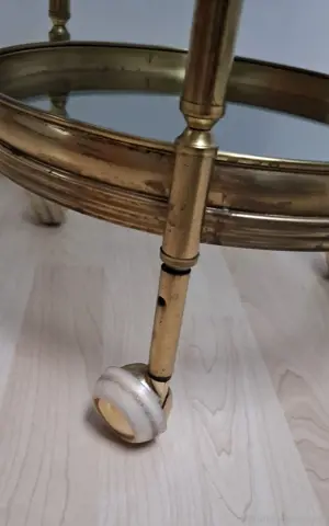 Messing Servierwagen Mid century Bild 5