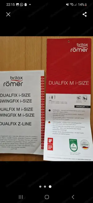 Kindersitz - Römer Britax Dualfix  Bild 3
