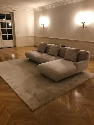 Gubi Flaneur Couch Sofa Eckcouch Designer Dedar Ecksofa hell crem Bild 2