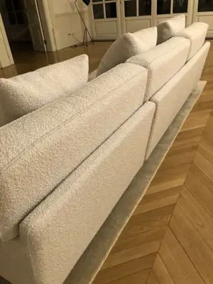 Gubi Flaneur Couch Sofa Eckcouch Designer Dedar Ecksofa hell crem Bild 7