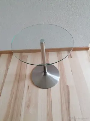 Beistell Glastisch