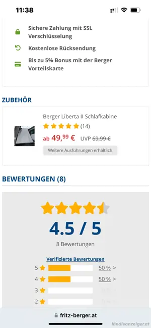 Heckzelt Liberta Air Bild 3