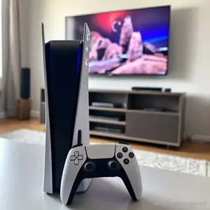 PS5 spielkonsole mit controller und rechung 