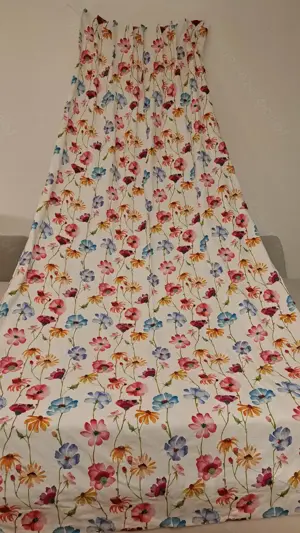 Vorhang, Vorhang Seitenteile, Dekostoff, Floral, Blumen, Gardine, Baumwollstoff Bild 4
