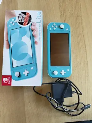 Nintendo lite spielkonsole mit verpakung und rechung  Bild 3