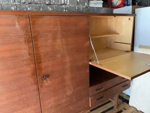 60er Jahre Wohnzimmer-Schrank Bild 2