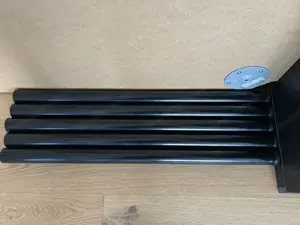 Eck Schreibtisch Schwarz Braun 120x120cm Bild 4