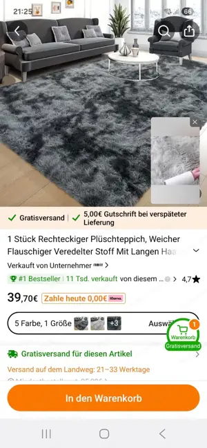Plüschteppich