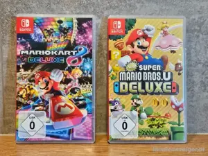 Mario kart , super Mario Bros U Deluxe 