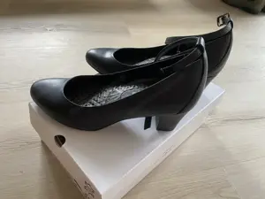 Stöckelschuhe Dunkelblau, VA BENE, Echt Leder, Gr 39
